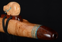 Maple Burl Native American Flute, Minor, Mid F#-4, #F33G